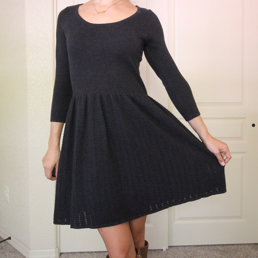 Madewell Fit and Flare Sweater Dress